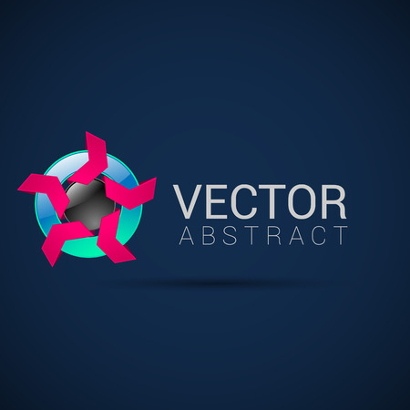 Abstract Logo template set. Icons for any type of business. Vector.のイラスト素材