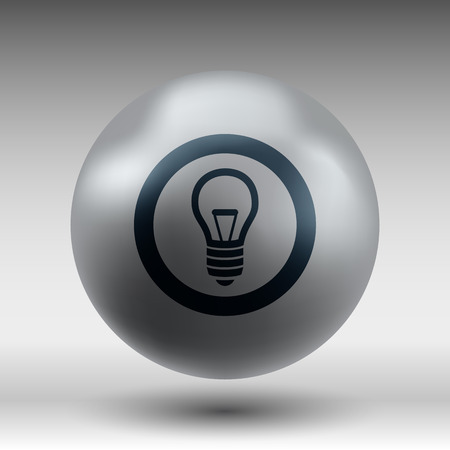 Light bulb vector icon vector lamp illustrationのイラスト素材