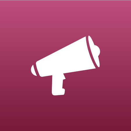 speaker icon broadcasting speak isolated scream speechのイラスト素材