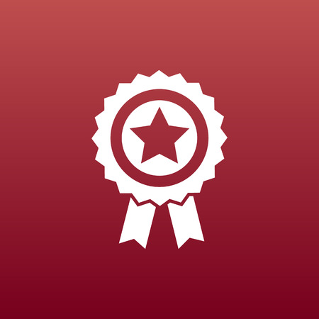blue best of badge with ribbon icon award  champion labelのイラスト素材