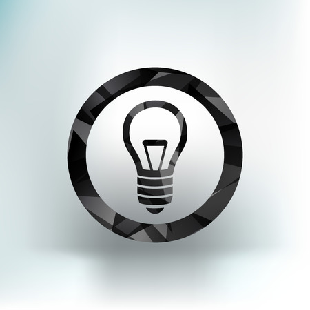 Light bulb vector icon vector lamp illustrationのイラスト素材