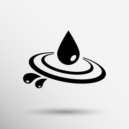 Abstract symbol  of a drop water vector symbol.のイラスト素材