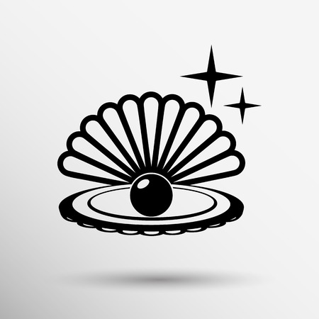 Gray web icon pearl isolated ball symbol element illustration.のイラスト素材