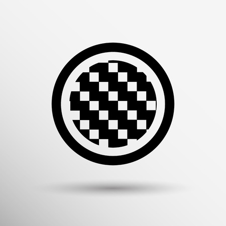 Apps metal-carbon icon carbon fiber vector black background iron icon.のイラスト素材