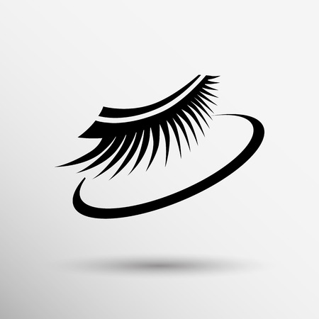 False lashes isolated eyelash fake eye woman up girl close.のイラスト素材