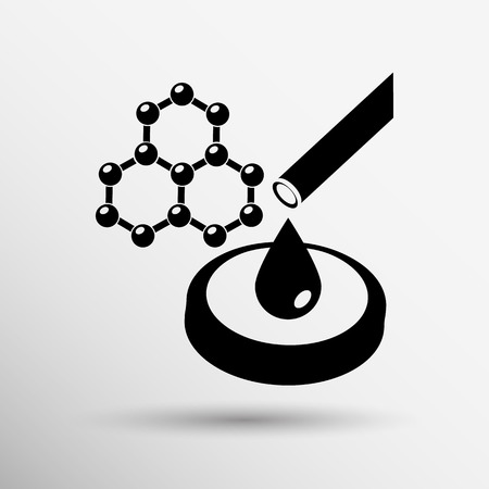 hexagonal abstract icons, business and communication concepts.のイラスト素材
