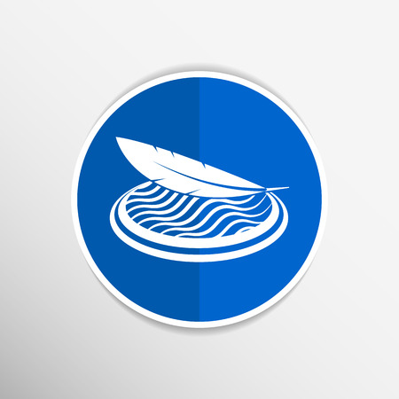 button stylized icons set - vector illustration icon fabric button.のイラスト素材