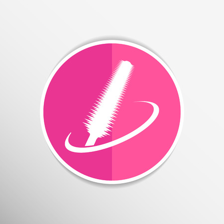 collection of a mascara  shapes on white background each one is shot separatelyのイラスト素材