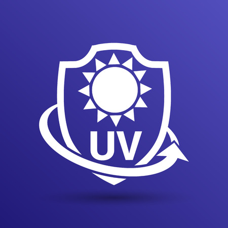 Icon, Label or Sticker Anti UV protection.のイラスト素材