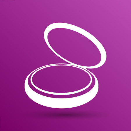 Palette liquid lipsticks flat square icon with.のイラスト素材