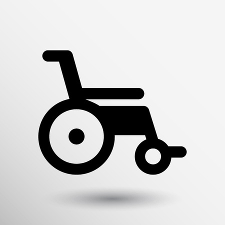 disabled icon sign vector wheelchair handicap symbol.のイラスト素材