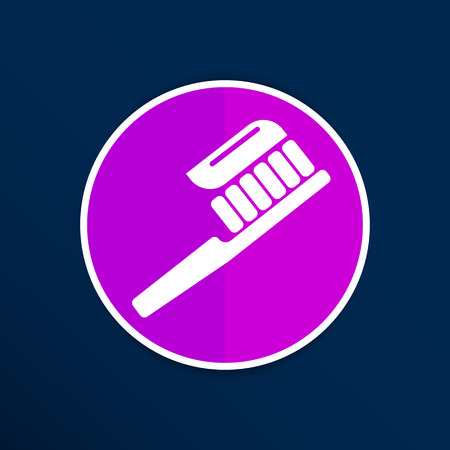 Toothbrush With Paste brush icon vector isolated human paste.のイラスト素材