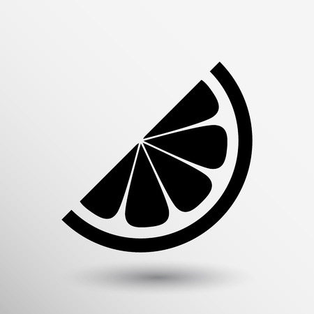 vector logo element in orange slice vitamins.のイラスト素材