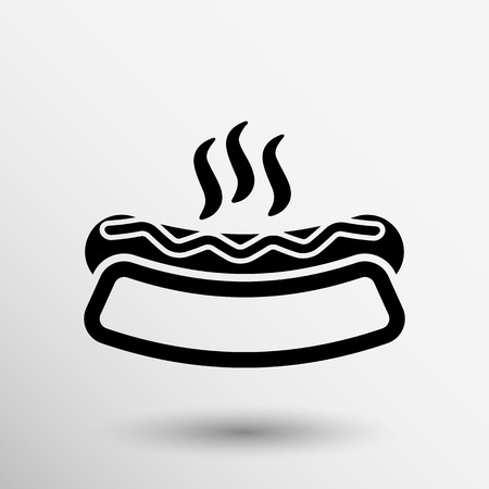 Appetizing hotdog such logo version also available gallery.のイラスト素材