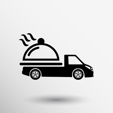Logo Design for meal delivery service. Vector.のイラスト素材