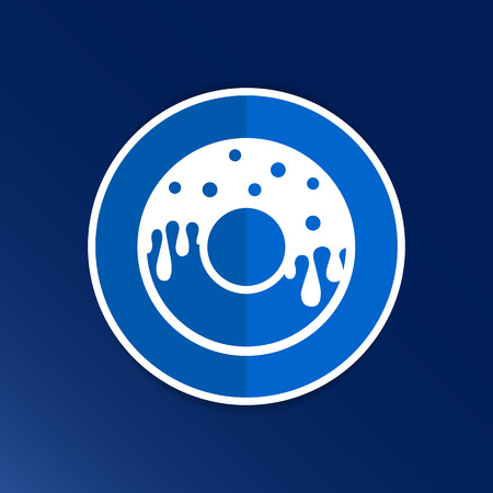 Donut sign Branding Identity Corporate vector logo designのイラスト素材