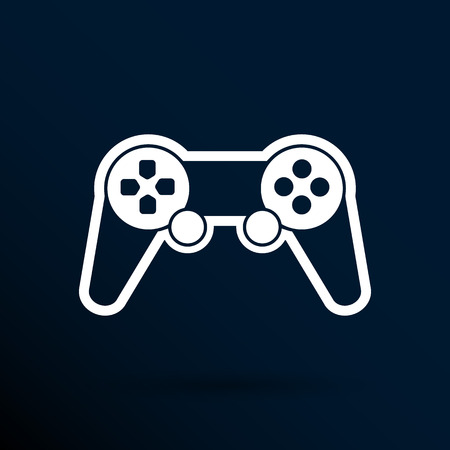 joystick icon Rounded squares button console controllerのイラスト素材