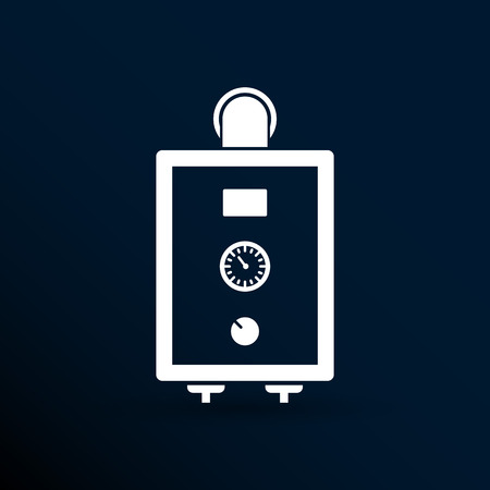 boiler gas icon water symbol household equipment .のイラスト素材
