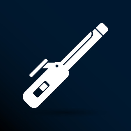 hair products theme curlers elements beauty icon.のイラスト素材