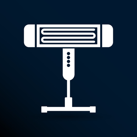 Electric heater vector illustration light icon energy.のイラスト素材