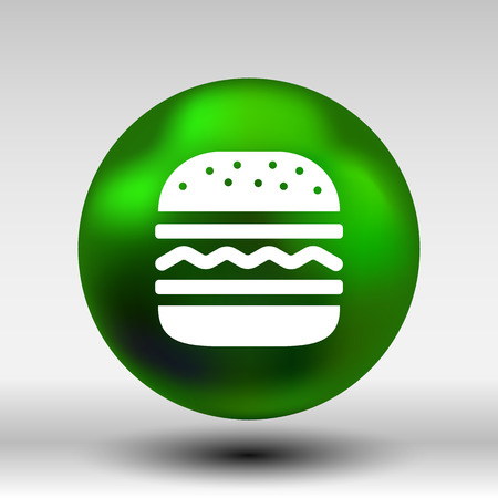 Hamburger web icon burger icon hamburger vector bun.のイラスト素材