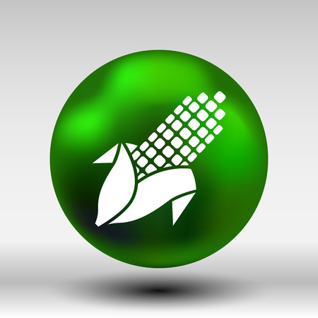 corn logo abstract icon ear unusual isolated.のイラスト素材
