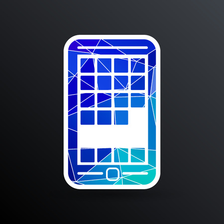 app phone icons the website isolated speech opening.のイラスト素材