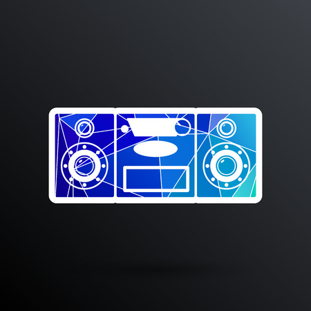 Music center icon Vector illustration art audio.のイラスト素材
