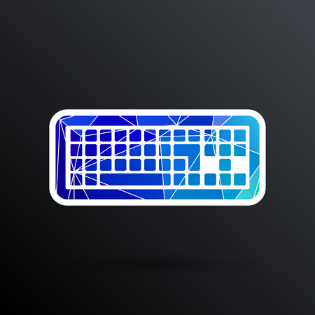 icon keyboard laptop input put key alphabet tool.のイラスト素材