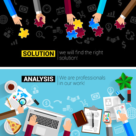 concepts business analysis planning consulting team work project management brainstorming research  development.のイラスト素材