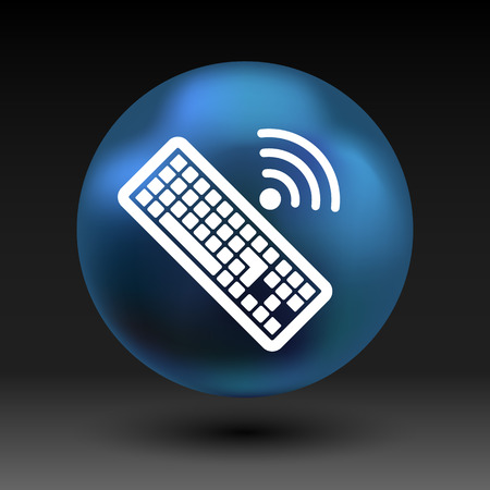 Computer keyboard key sign icon, vector illustrationのイラスト素材