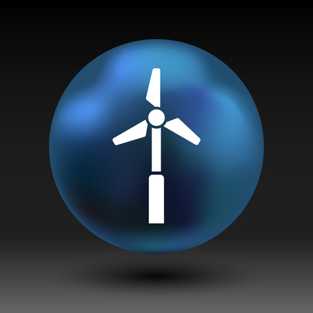 icon vector tower electric floor generator propeller.のイラスト素材