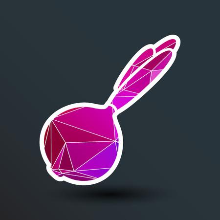 Sketch onion isolated Abstract design logo art.のイラスト素材