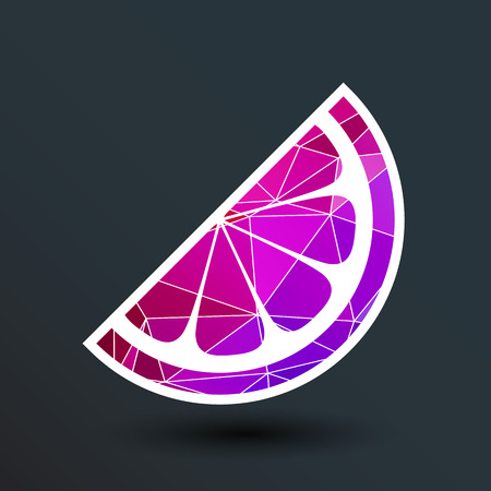 vector logo element in orange slice vitamins.のイラスト素材
