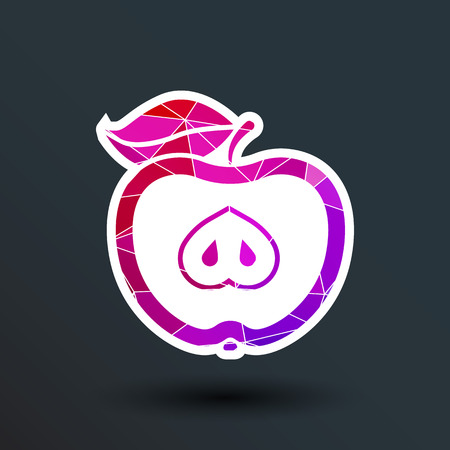 Illustration apple vector element logo nature  food.のイラスト素材