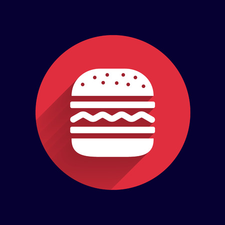 Hamburger web icon burger icon hamburger vector bun.のイラスト素材