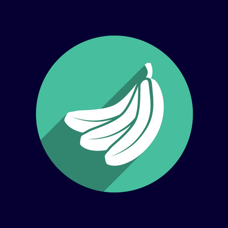 Banana vector Fruit infographic logo simple icon.のイラスト素材