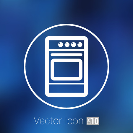 stove icon fuel hob meal electric blaze plate kitchen .のイラスト素材