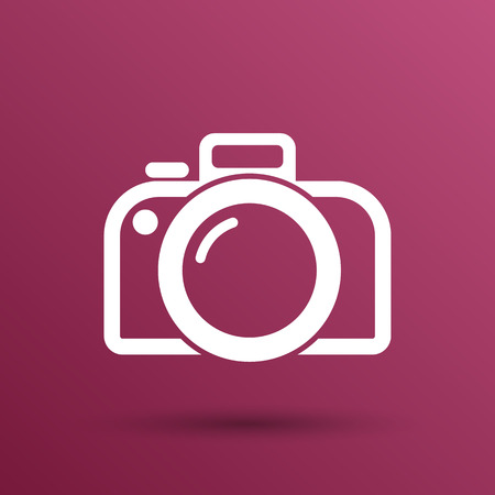 photo camera icon vector photo symbol photography vibrant .のイラスト素材
