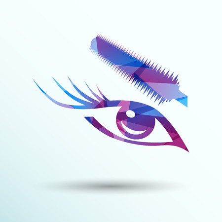 Fashion  beautiful woman with gothic black lips. Fashion Illustration Perfect Make-upのイラスト素材