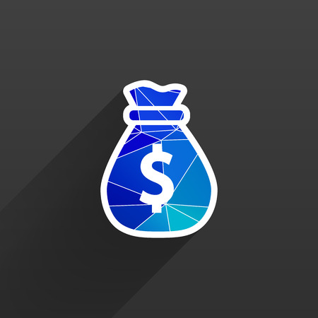 Vector money bags Easy to edit layers icon funds buyのイラスト素材