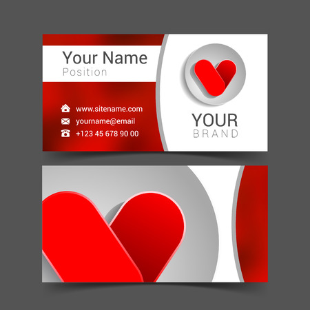 business card creative design template Corporate Identity .のイラスト素材