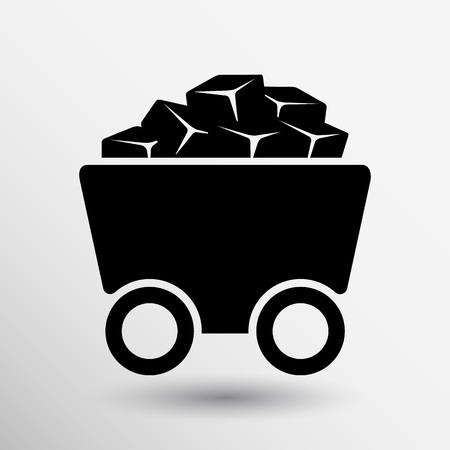 Rail Wagon icon vector button logo symbol concept.のイラスト素材