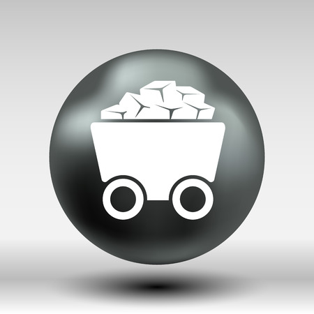 Rail Wagon icon vector button logo symbol concept.のイラスト素材