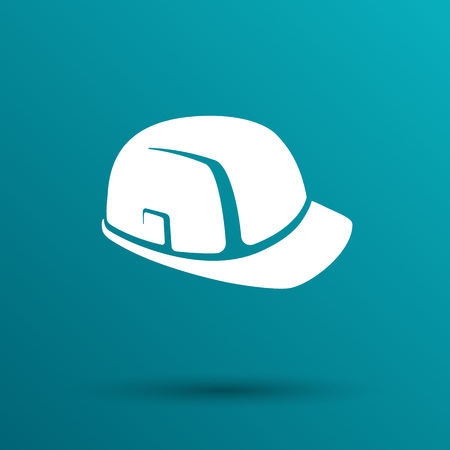 construction helmet icon vector button  symbol concept.のイラスト素材