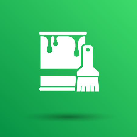 paint bucket icon vector button  symbol concept.のイラスト素材