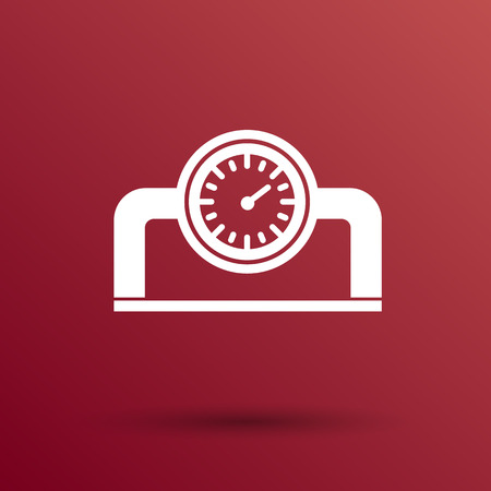 gauge industrial valve icon vector button  symbol concept.のイラスト素材