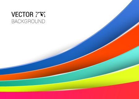3d abstract lines full color background vector illustrationのイラスト素材