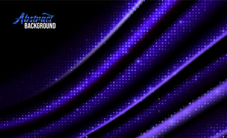 Luxury blue satin background with glitter sparkle. Smooth fabric background. Elegant background. Vector illustrationのイラスト素材