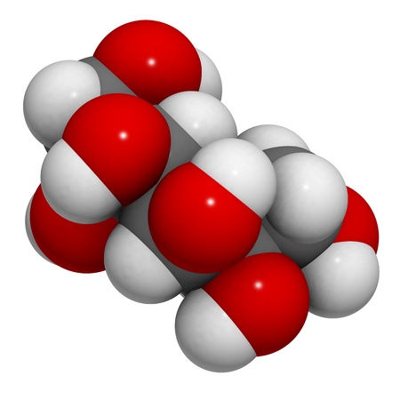 a molecule of sorbitol, a nutritive sweetener.の写真素材